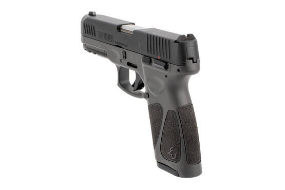 Taurus G3 9mm Full-Size 17 Round Pistol in Gray has a black steel alloy slide